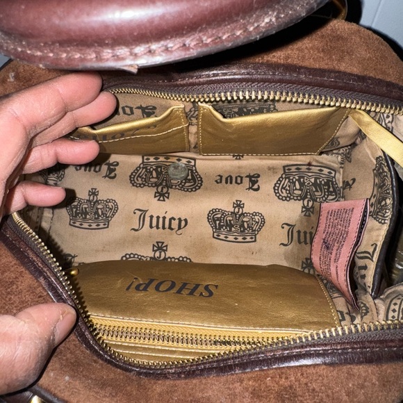 Juicy Couture Brown Suede Handbag
